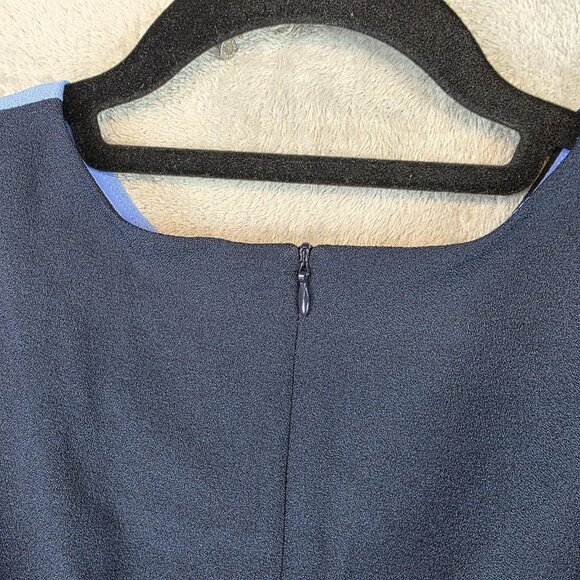 Vince Camuto Jumpsuit Womens 8P Navy Colorblock Wide Leg Sleeveless VC9P0095 - Picture 15 of 16